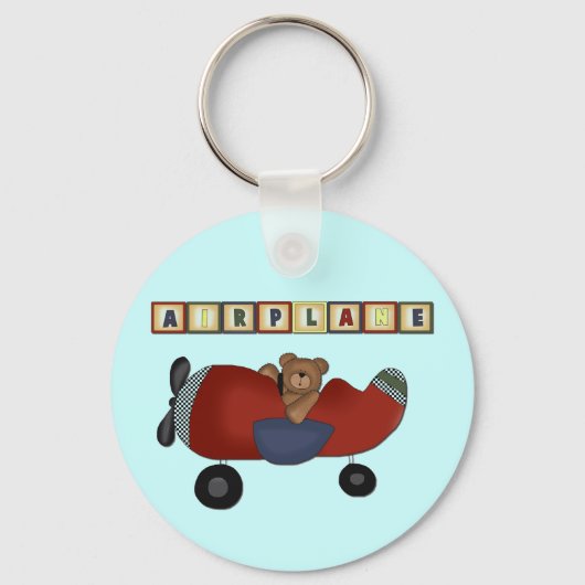 Teddy Bear Pilot Tshirts en Gifts Sleutelhanger (Voorkant)