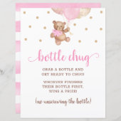 Teddy Bear Pink and Gold Bottle Chug Game (Voorkant / Achterkant)