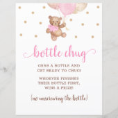 Teddy Bear Pink and Gold Bottle Chug Game (Voorkant)