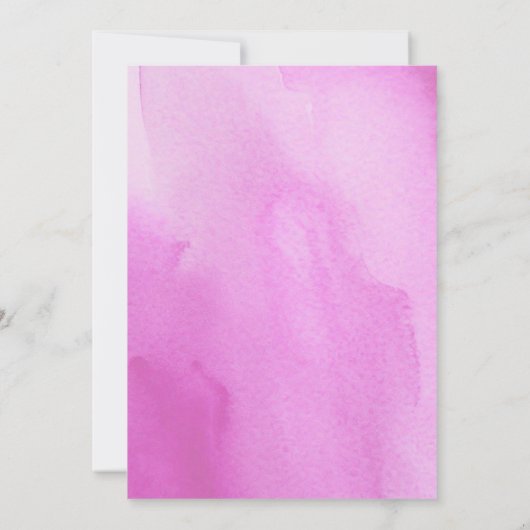 Teddy Bear Pink Baby shower Bedankkaart (Achterkant)