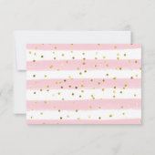 Teddy Bear Pink Ballon Baby shower Dank je wel Bedankkaart (Achterkant)