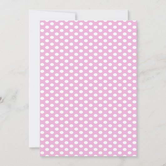 Teddy Bear Pink Ballon Baby Shower Invitaties Aankondiging (Achterkant)