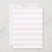 Teddy Bear Pink Balloons Baby shower Kaart (Achterkant)