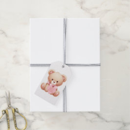 Teddy Bear Pink Cadeaulabel