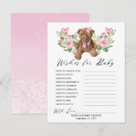 Teddy Bear Pink Floral wil graag Baby spelen