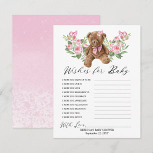 Teddy Bear Pink Floral wil graag Baby spelen