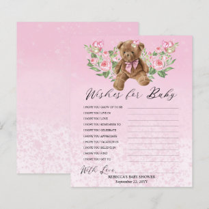 Teddy Bear Pink Floral wil graag Baby spelen