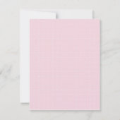 Teddy Bear Pink Small Invitation Kaart (Achterkant)