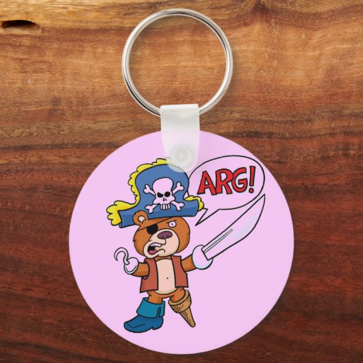 Teddy Bear Pirate Sleutelhanger (Voorkant)