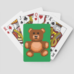  Teddy Bear - Pixel Art Pokerkaarten