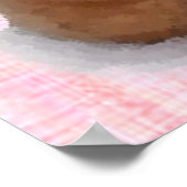 Teddy Bear Pluche Fotografie Art Pink Poster (Hoek)