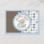 Teddy Bear Polka Dots Breng een Boek Kaart (Achterkant)