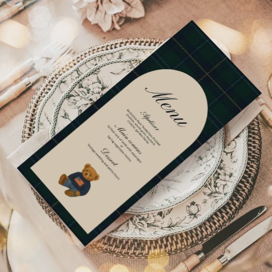 Teddy Bear Polo Baby Shower Menu