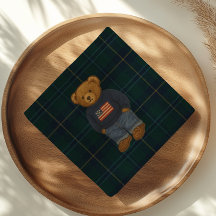 Teddy Bear Polo Baby Shower Servet