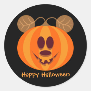 Teddy Bear Pompoen Happy Halloween Stickers