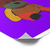 Teddy Bear Pop Art Print (Hoek)