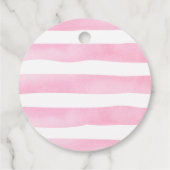 Teddy Bear Pop Het Baby shower Favor Cadeau Labels (Achterkant)