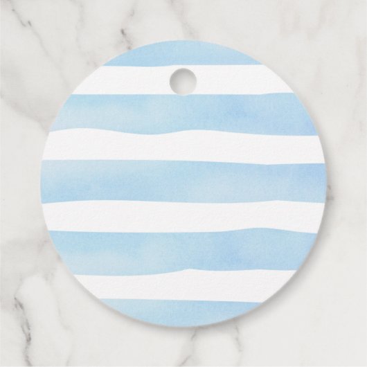 Teddy Bear Pop Het Baby shower Favors Gift Labels (Achterkant)