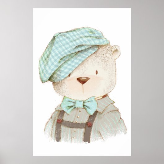 Teddy Bear Portrait Poster (Voorkant)