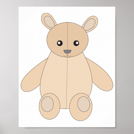 Teddy Bear Poster (Voorkant)