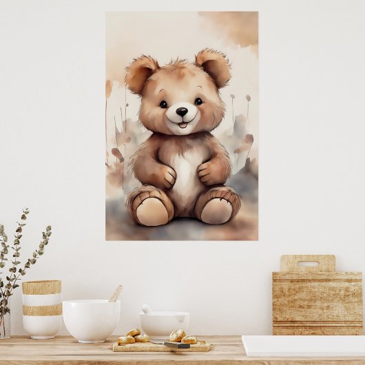 Teddy Bear Poster (Keuken)