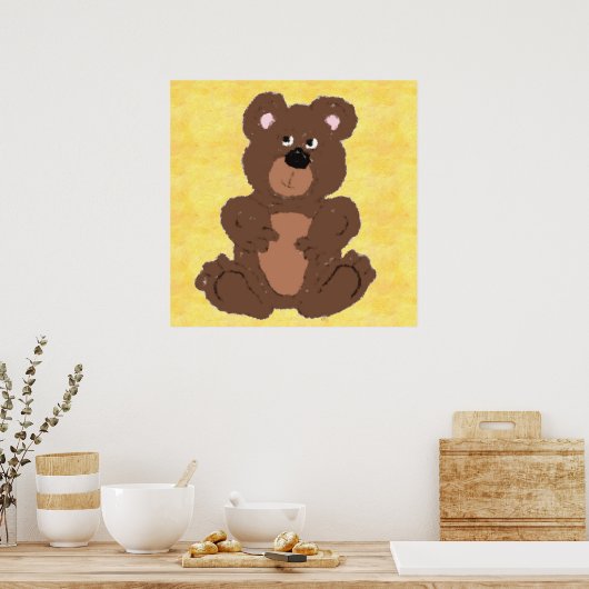 Teddy Bear Poster (Keuken)
