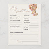 Teddy Bear Predications and Advice Baby shower Gam (Voorkant)