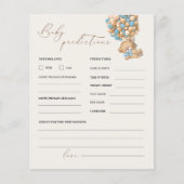 Teddy Bear Predications and Advice Baby shower Gam (Voorkant)