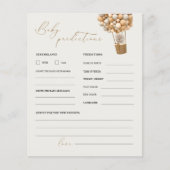 Teddy Bear Predications and Advice Baby shower Gam (Voorkant)