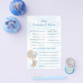 Teddy Bear Predictions and Advice Flyer (Enkel)