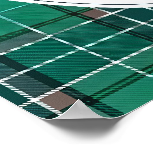 Teddy Bear Preppy Boy Baby shower Welkom Poster (Hoek)