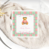 Teddy Bear Preppy Girl Baby shower Servet