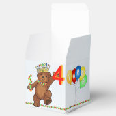 Teddy Bear Prince 4th Verjaardagsfeestje Aangepast Bedankdoosjes (Geopend)