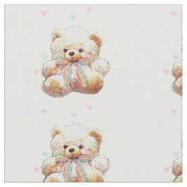 Teddy Bear Print Fabric Materiaal Stof