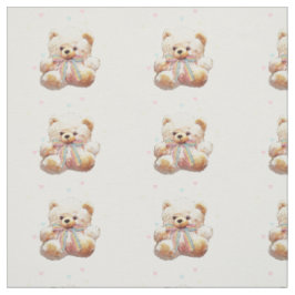 Teddy Bear Print Fabric Materiaal Stof