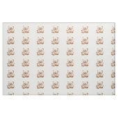 Teddy Bear Print Fabric Materiaal Stof (Fat Quarter)