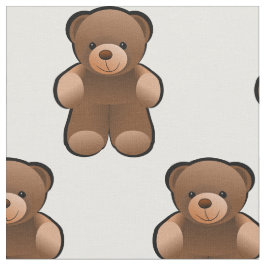 Teddy Bear Print Fabric Materiaal Stof