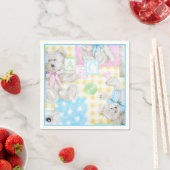 Teddy Bear Print Napkins Servet (Insitu)