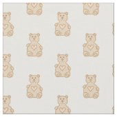 Teddy Bear Prints Stof (Close Up)