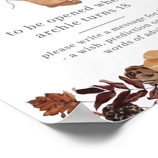 Teddy Bear Pumpkin - Time Capsule Poster (Hoek)