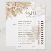 Teddy Bear raad eens wie Baby shower is (Voorkant / Achterkant)