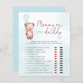 Teddy Bear raad eens wie het zei mama of papa Game (Voorkant / Achterkant)