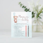 Teddy Bear raad eens wie het zei mama of papa Game (Staand voorkant)