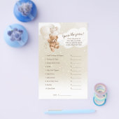 Teddy Bear raadt de prijsspelbrochure Flyer (Enkel)