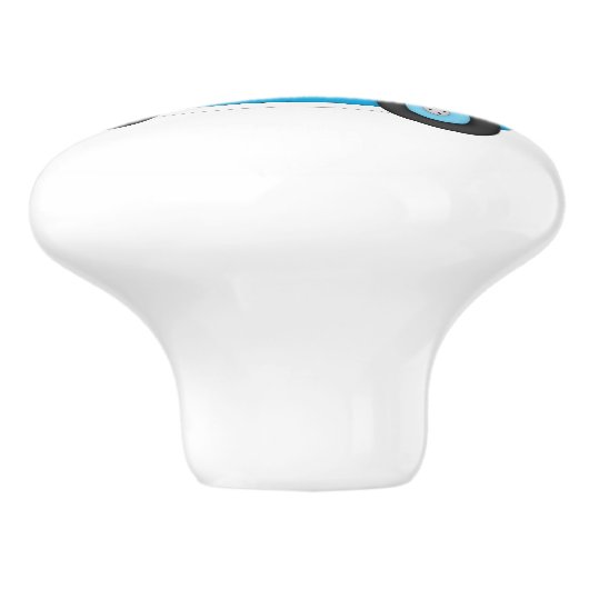 Teddy Bear Race Kinder Keramische Knop (Zijkant)