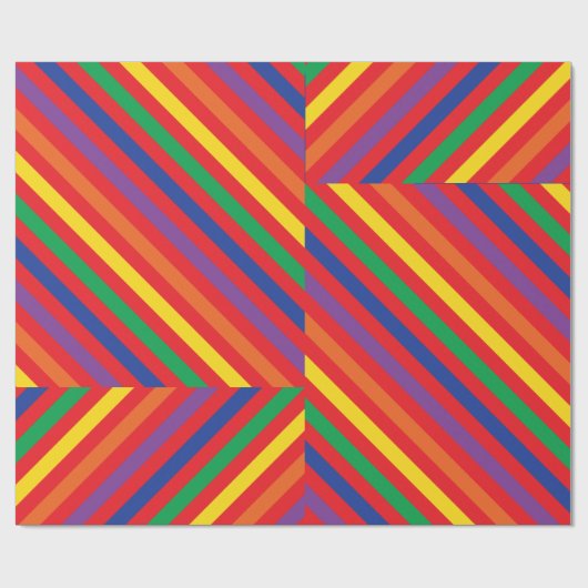 Teddy Bear Rainbow Cute 1e verjaardag Cadeaupapier (Vlak)