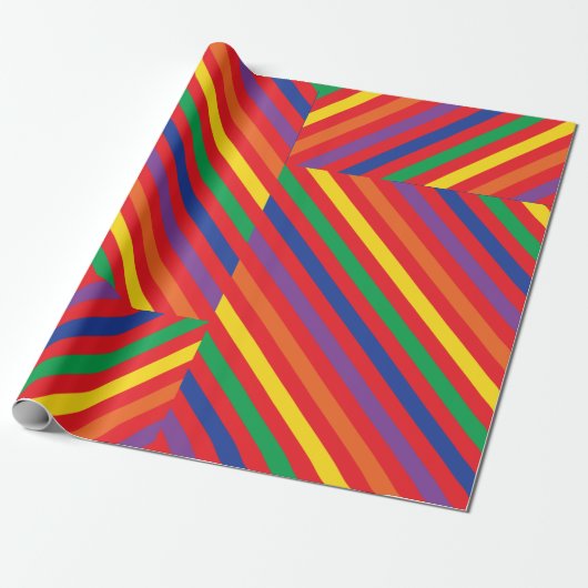 Teddy Bear Rainbow Cute 1e verjaardag Cadeaupapier (Uitgerold)