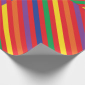 Teddy Bear Rainbow Cute 1e verjaardag Cadeaupapier (Hoek)