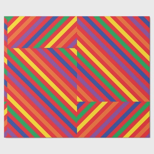 Teddy Bear Rainbow Cute 1e verjaardag Cadeaupapier (Zoom)