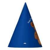 Teddy Bear Rainbow Cute 1e verjaardag Feesthoedjes (Links)